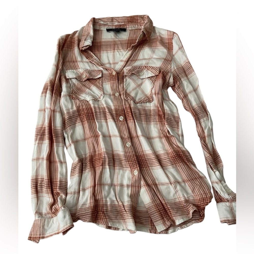 Forever21 Plaid Button-Up Shirt size small
